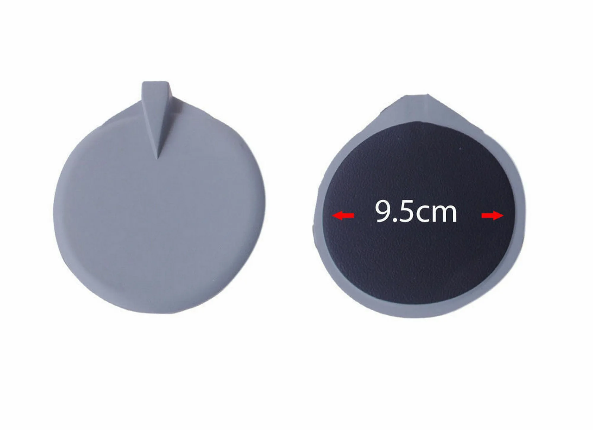 10 Rubber Reusable Replacement Electrode Pads 9.5cm round For Microcurrent Tens