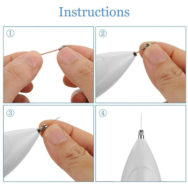 100 Pcs Mini Mole Removal Pen Needles for  Spot Mole Freckle Plasma Point Pen Machine Beauty Equipment
