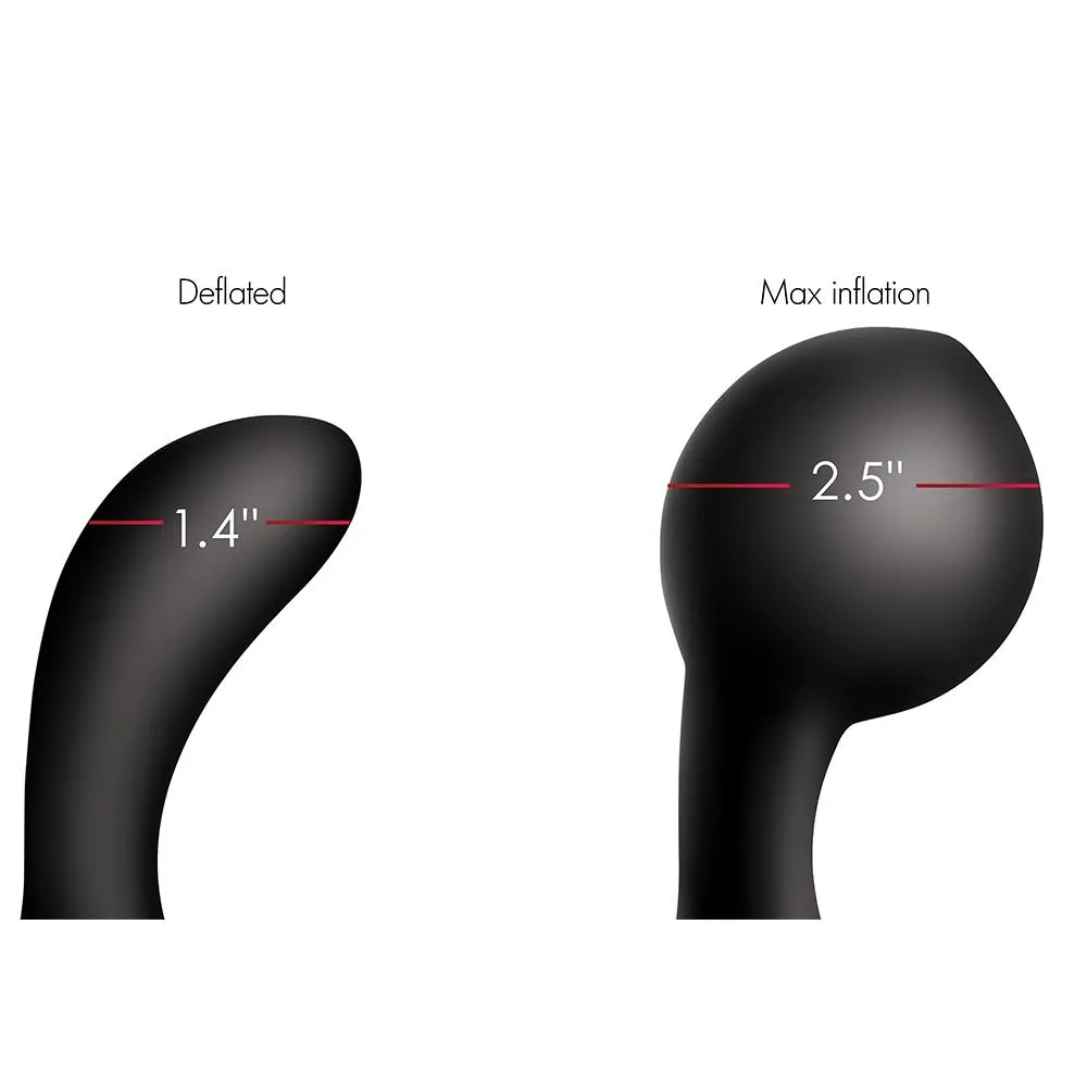 10X Inflatable and Vibrating Silicone Prostate Plug