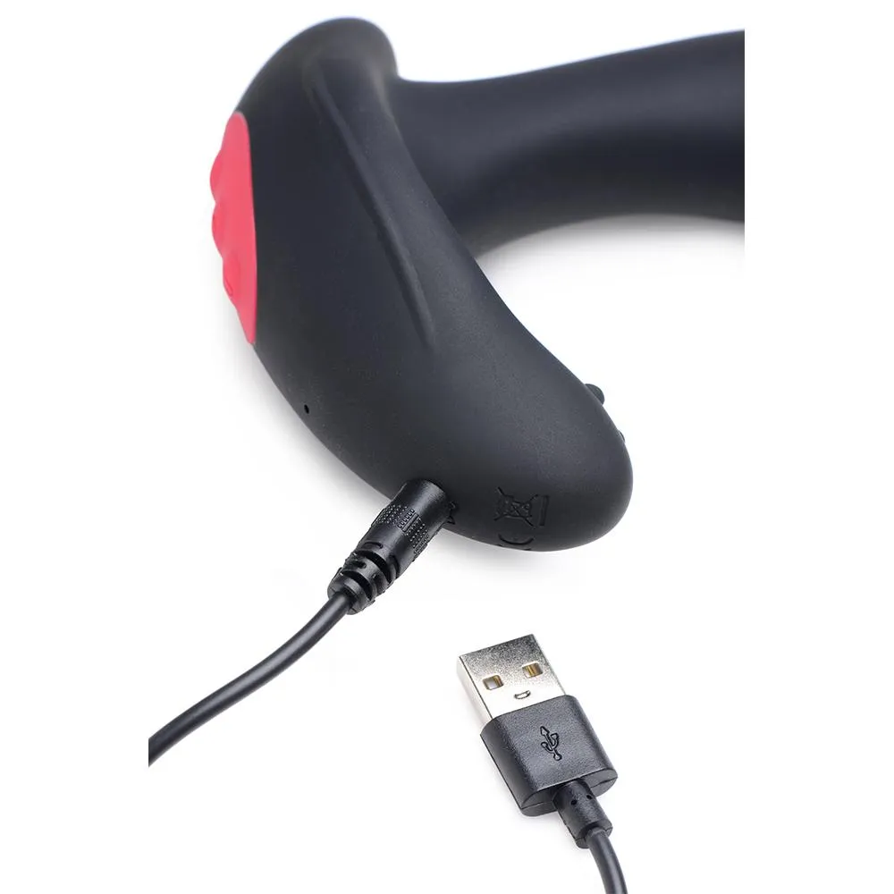 10X Inflatable and Vibrating Silicone Prostate Plug