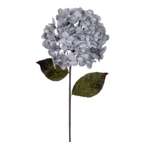 17" Hydrangea Spray - Silver | Red
