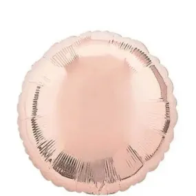 18" Rose Gold Round Mylar Balloon #340