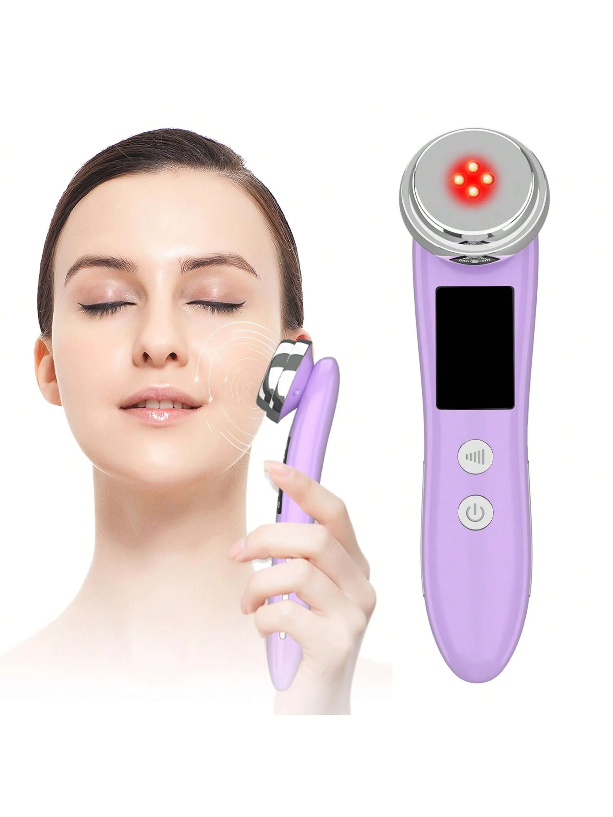 1pc Rechargeable Face Multi-Functional Beauty  Massagers Devices Electric Muscle Stimulation Import Essence 5 Modes 3 Intensity Gears  Skin Care Massage For Home Use