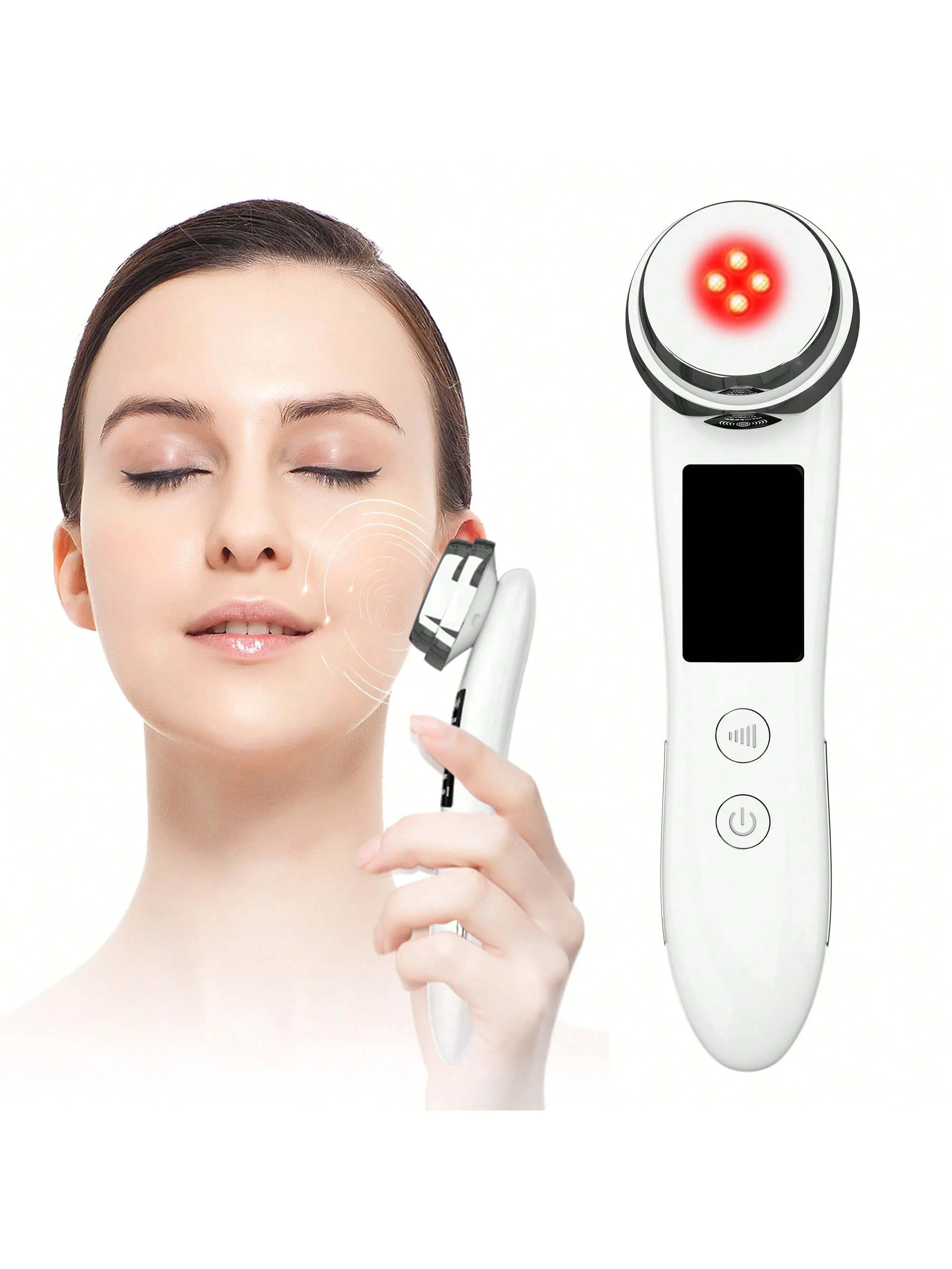 1pc Rechargeable Face Multi-Functional Beauty  Massagers Devices Electric Muscle Stimulation Import Essence 5 Modes 3 Intensity Gears  Skin Care Massage For Home Use