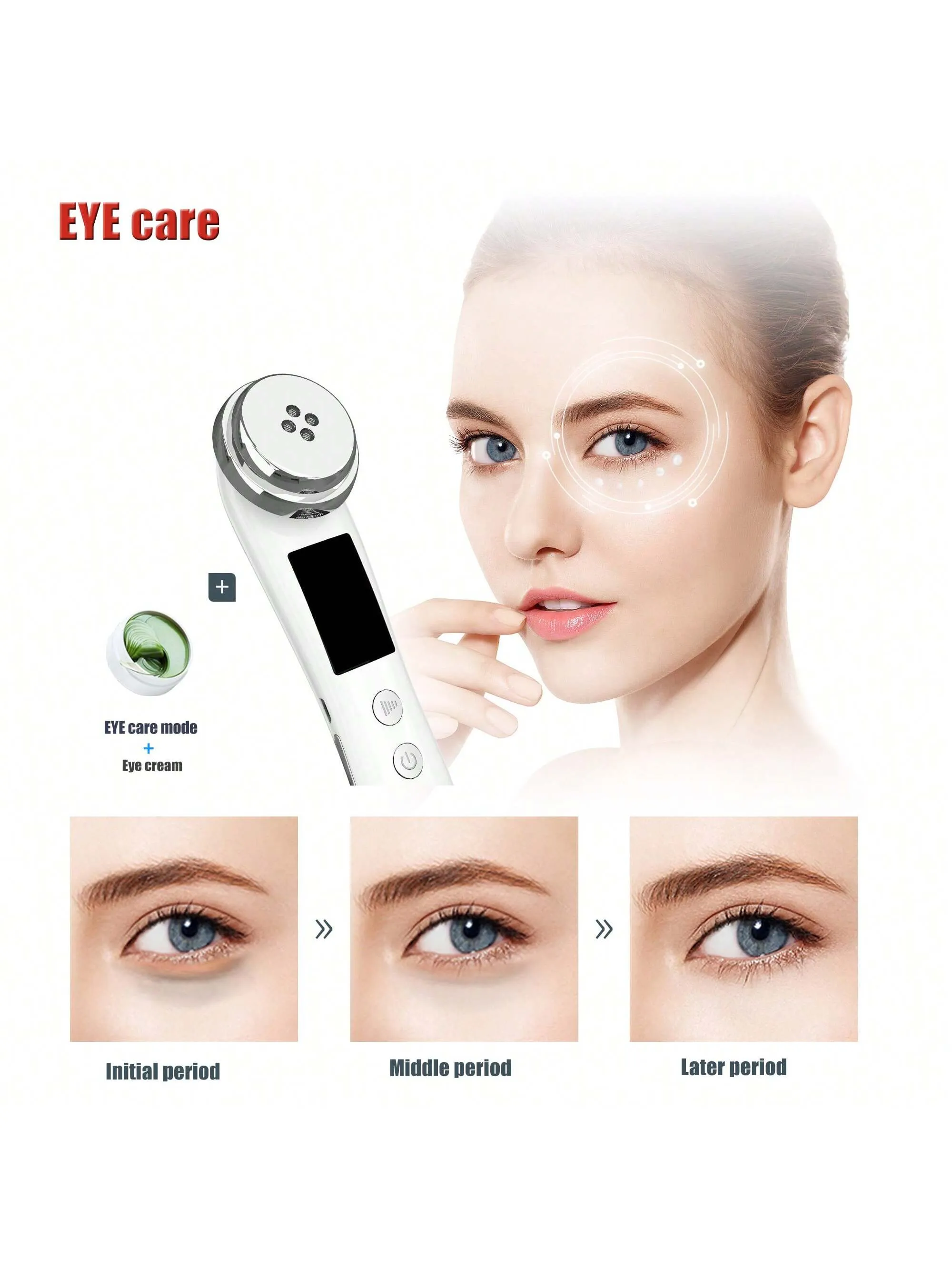 1pc Rechargeable Face Multi-Functional Beauty  Massagers Devices Electric Muscle Stimulation Import Essence 5 Modes 3 Intensity Gears  Skin Care Massage For Home Use