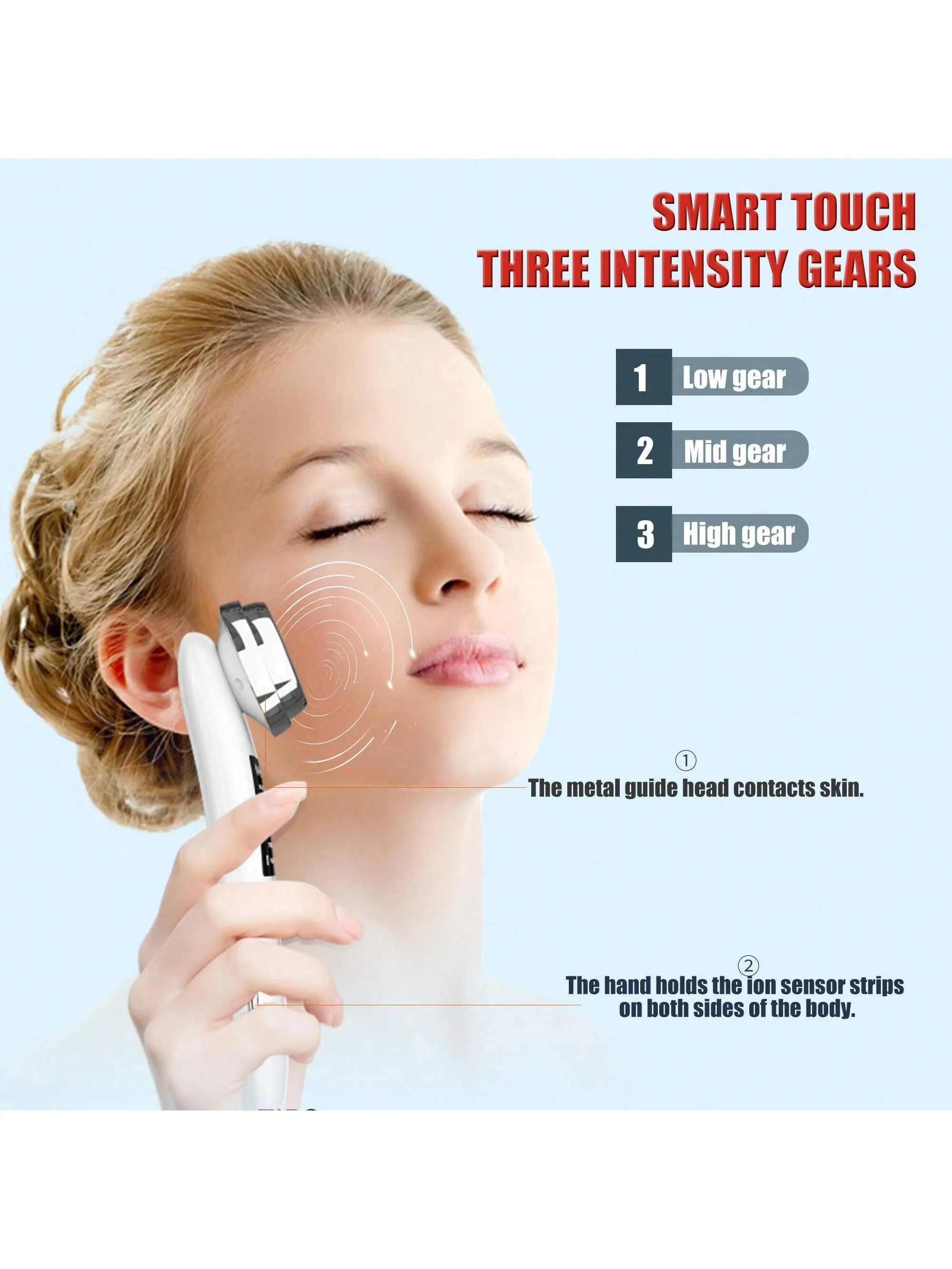 1pc Rechargeable Face Multi-Functional Beauty  Massagers Devices Electric Muscle Stimulation Import Essence 5 Modes 3 Intensity Gears  Skin Care Massage For Home Use