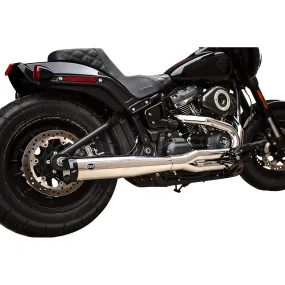 2 Into 1 Superstreeet Exhaust - Chrome - 2018-2022 Harley-Davidson FXBB/FXLR/FLSL/FXFB/FLDE/FLSB/FLHC/FXST