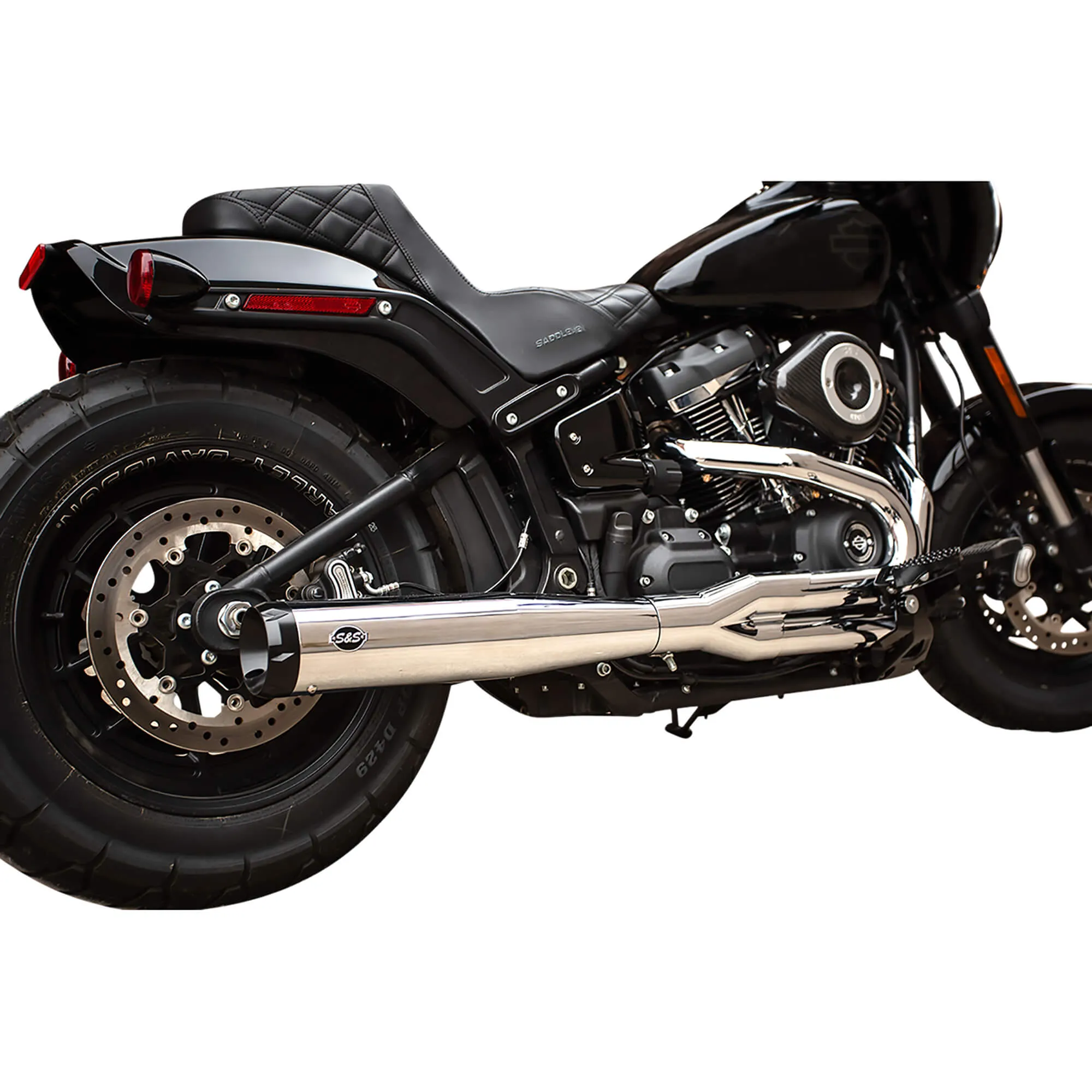 2 Into 1 Superstreeet Exhaust - Chrome - 2018-2022 Harley-Davidson FXBB/FXLR/FLSL/FXFB/FLDE/FLSB/FLHC/FXST