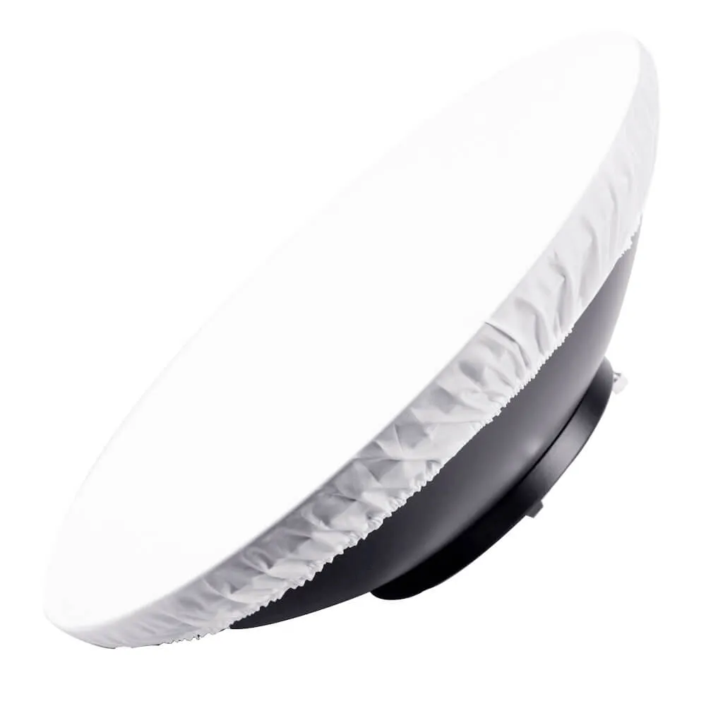 27.5" Photography Beauty Dish Reflector Silver & Grid