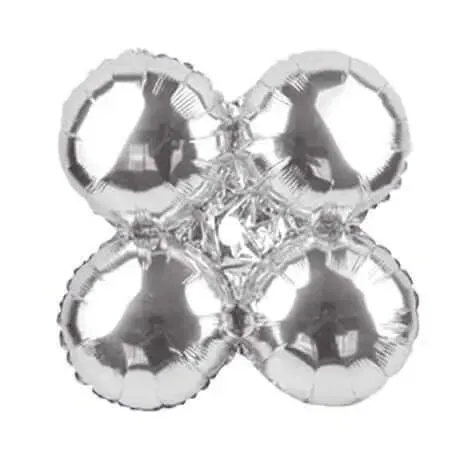 30" Quad Silver Mylar Balloon