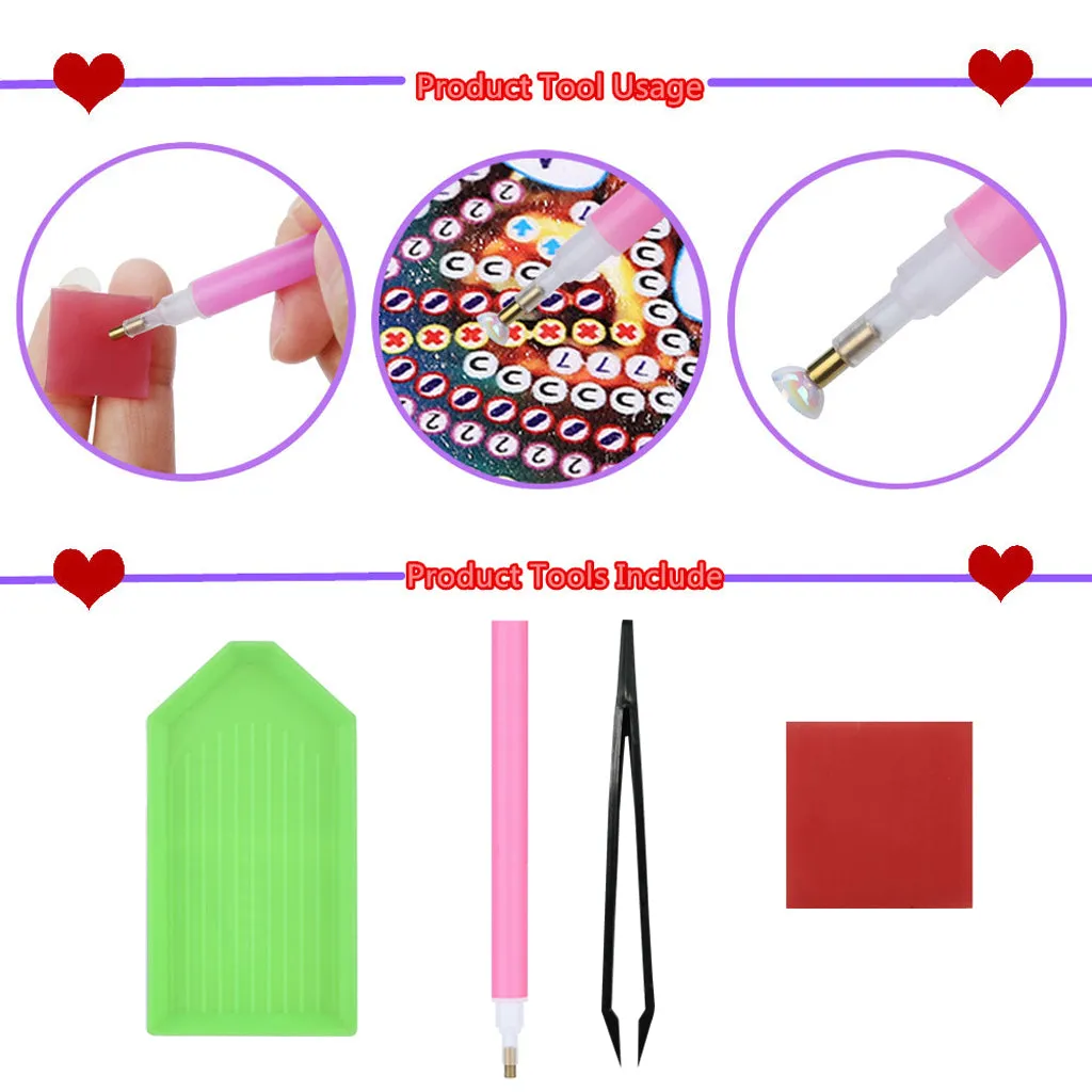 5D DIY  Special-Shaped Diamond- Beauty Flower 30*40cm