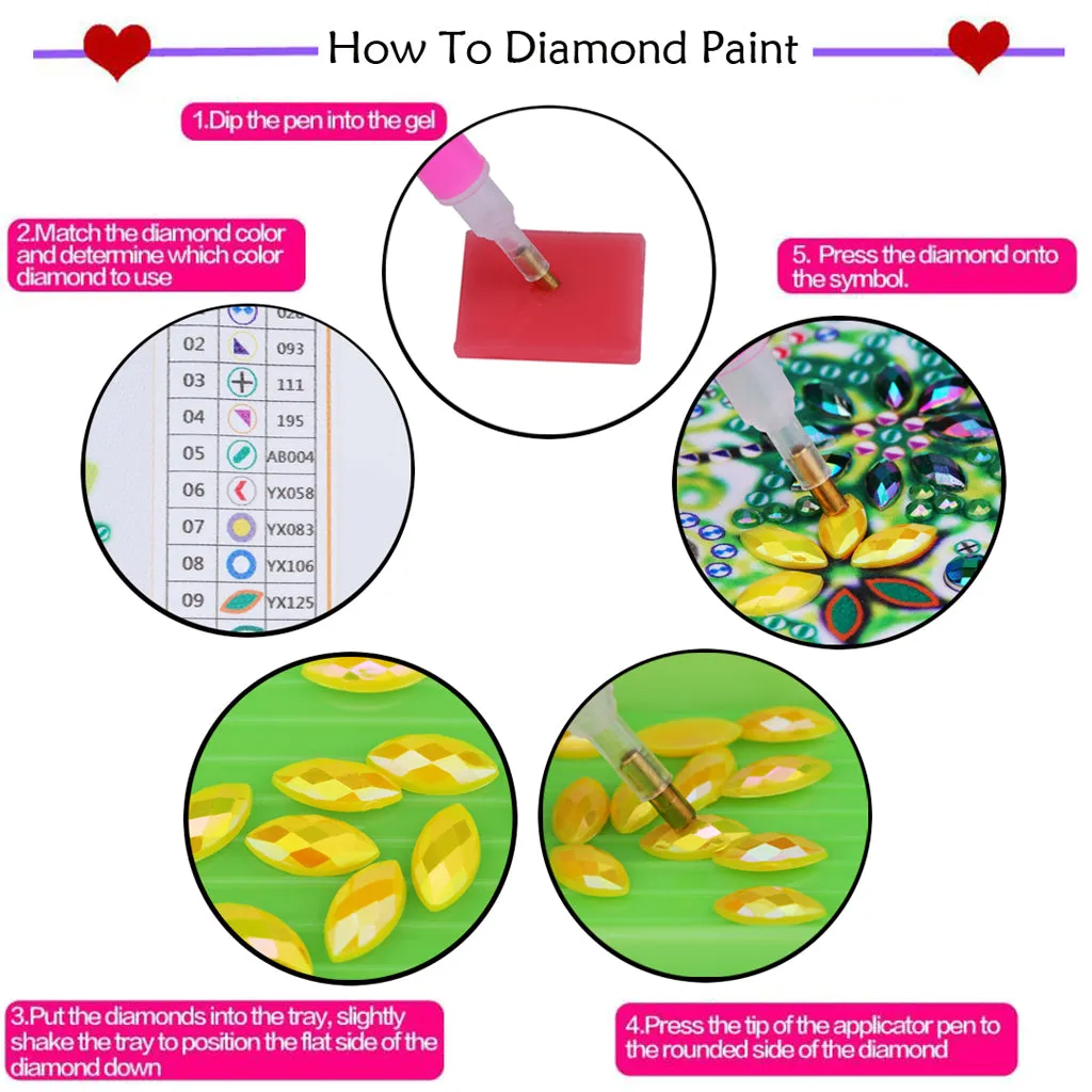 5D DIY  Special-Shaped Diamond- Beauty Flower 30*40cm