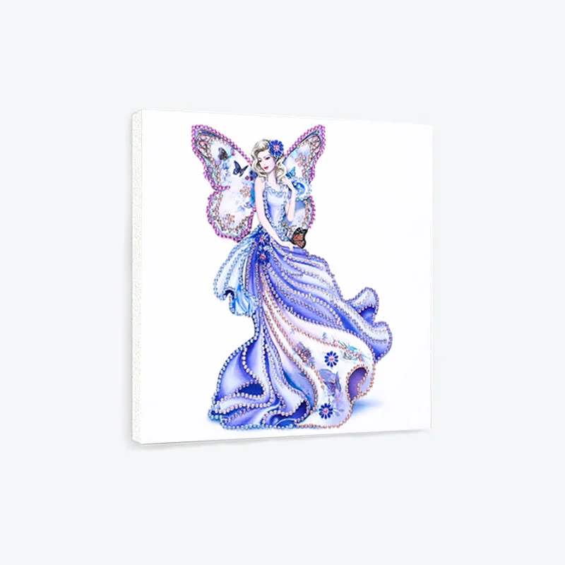 5D DIY  Special-Shaped Diamond-Butterfly fairy beauty 30*30cm