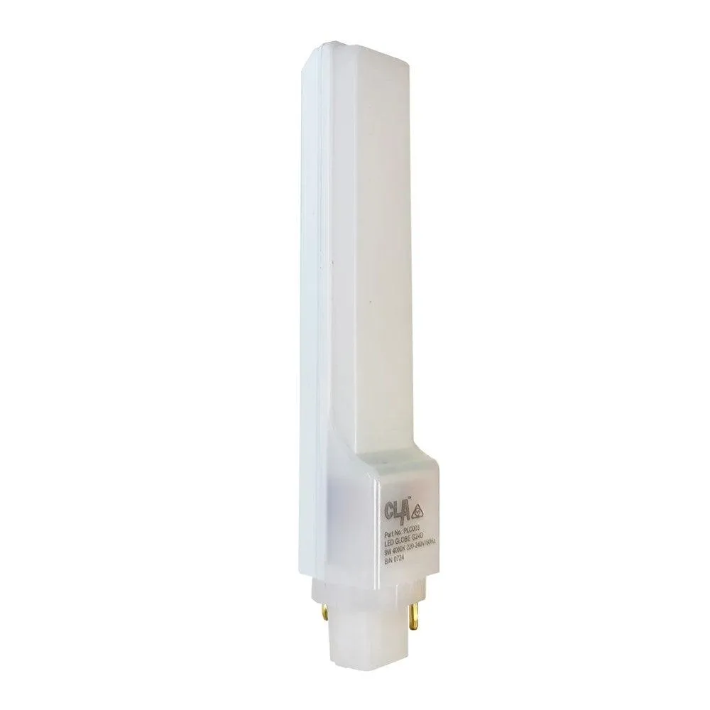 9w PLC LED G24D Globe Cool White 4000k PLC003
