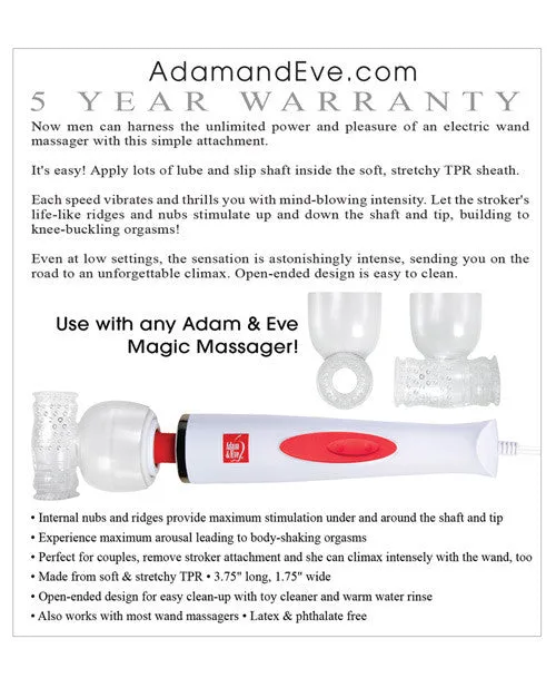 Adam & Turbo Stroker Wand Attachment