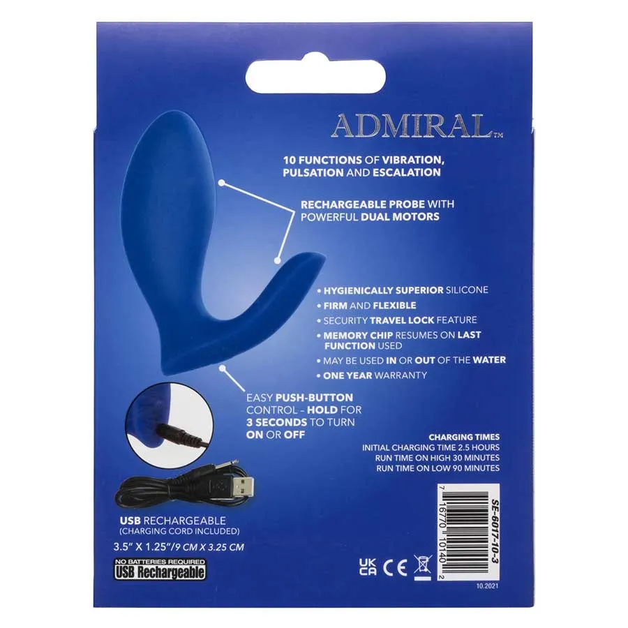 Admiral Blue Prostate Rimming Probe & Prostate Massager
