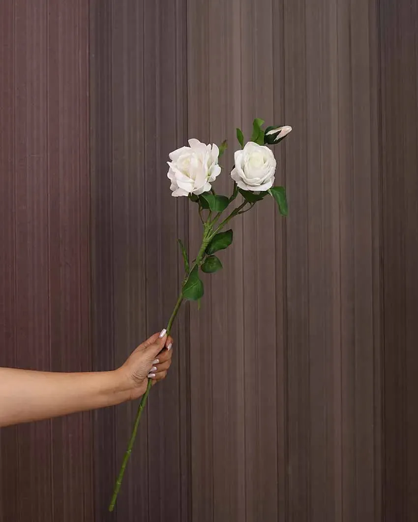 Andrea Silicone Rose Artificial Flower | Vase Not Included