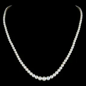 Antique Victorian Pearl Diamond Necklace Circa 1900