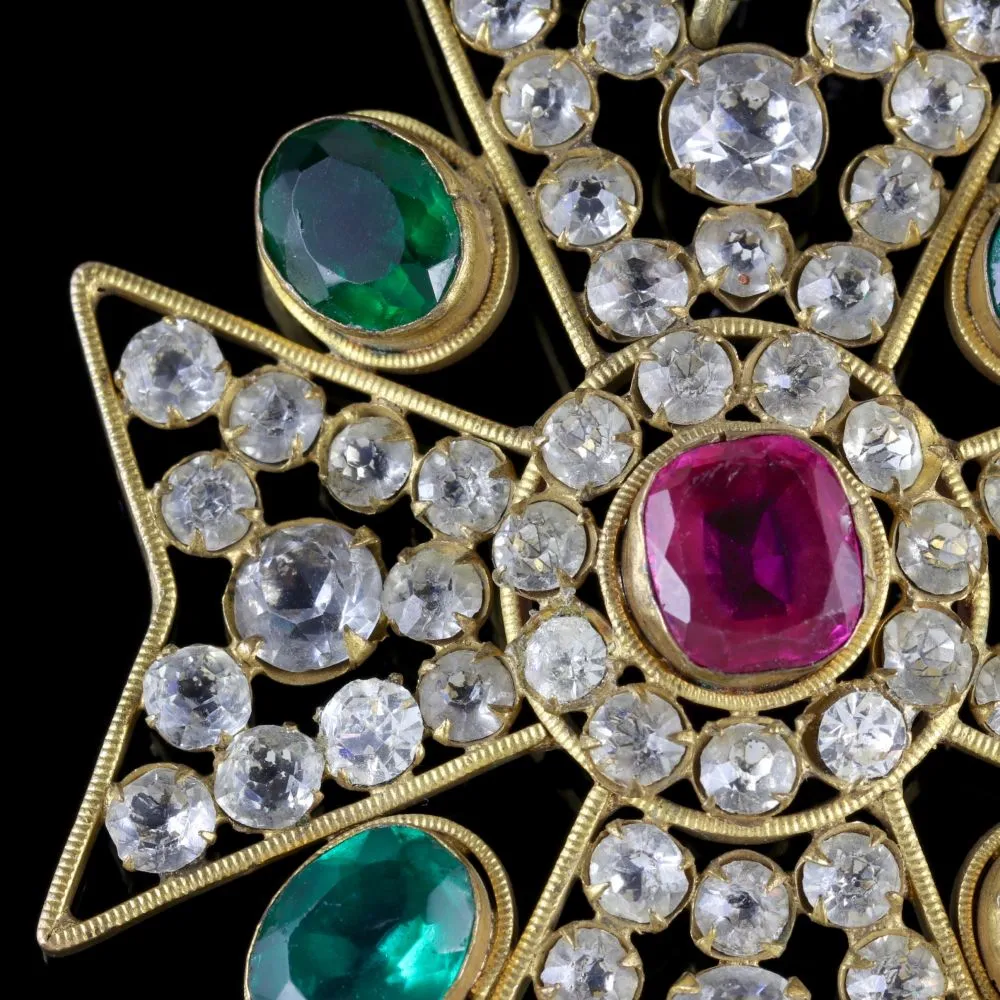 Antique Victorian Suffragette Cross Pendant Circa 1900