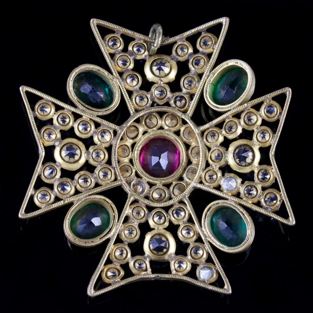 Antique Victorian Suffragette Cross Pendant Circa 1900
