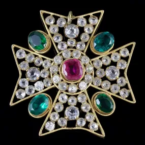 Antique Victorian Suffragette Cross Pendant Circa 1900
