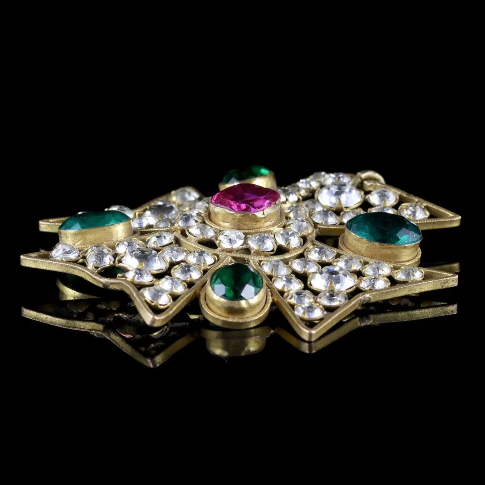 Antique Victorian Suffragette Cross Pendant Circa 1900