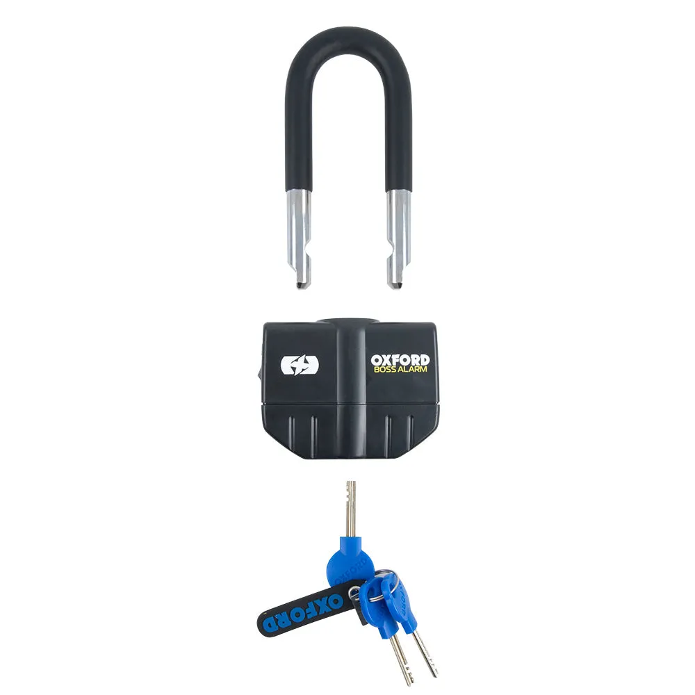Aprilia Caponord 1000 Oxford Boss LK484 Alarm 16mm Padlock Motorcycle Disc Lock 100db Black