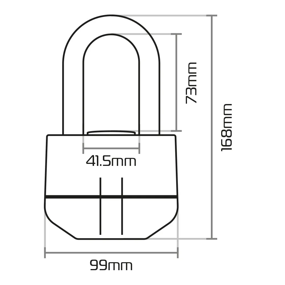 Aprilia Caponord 1000 Oxford Boss LK484 Alarm 16mm Padlock Motorcycle Disc Lock 100db Black
