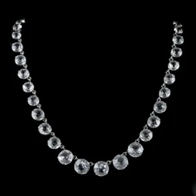 Art Deco White Paste Necklace Circa 1930