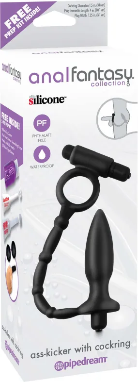 Ass Kicker Plug with Cock Ring – Elite Silicone Anal Plug & Performance Enhancing Cock Ring