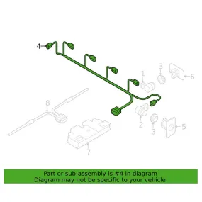 Audi Engine Wiring Harness 4M0971104AK – Genuine VW/Audi