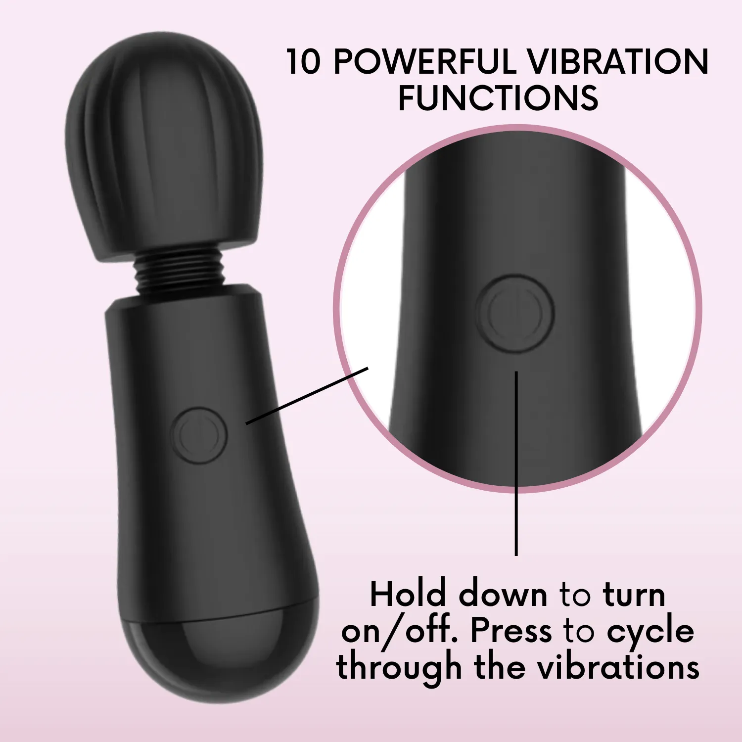 BEM Mini Silicone Wand Massager