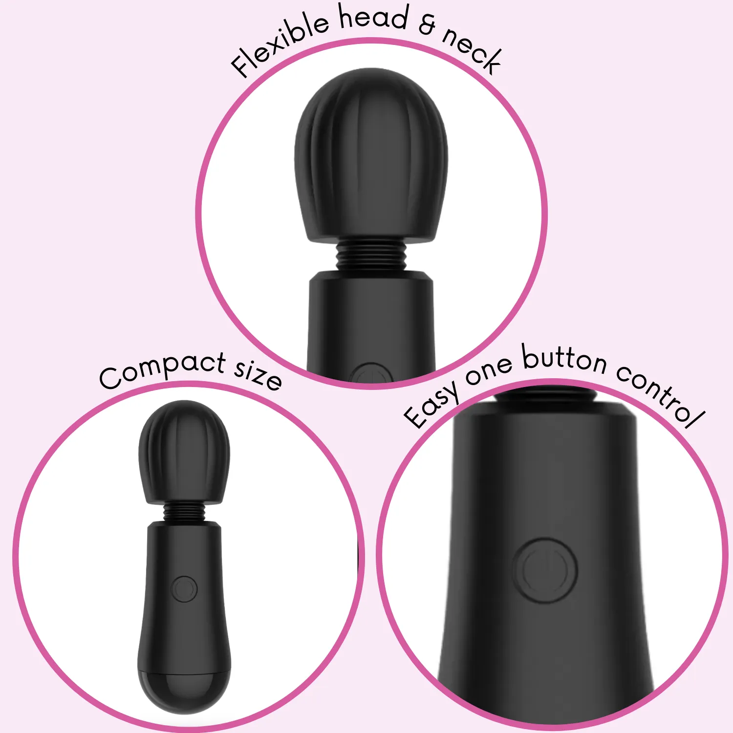 BEM Mini Silicone Wand Massager