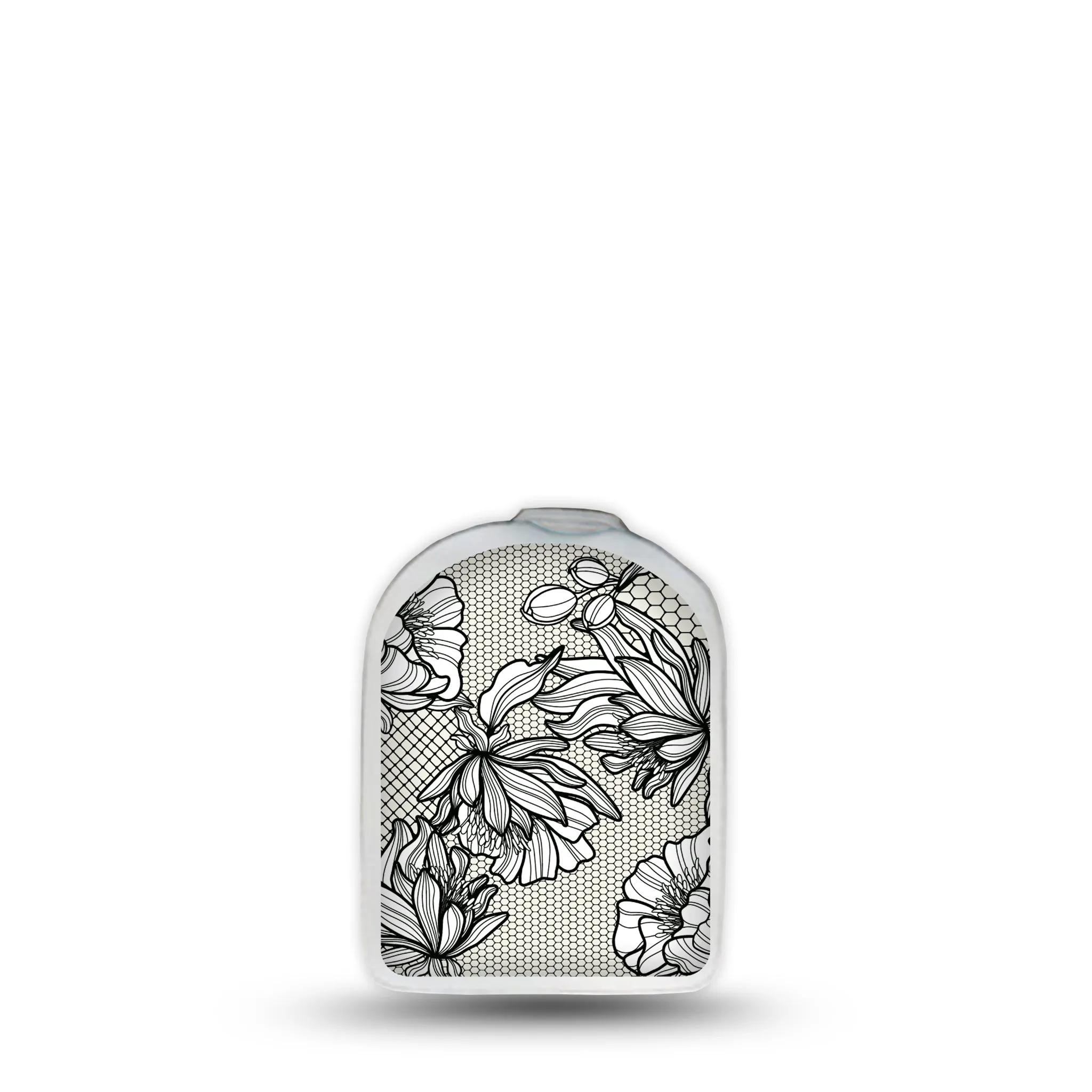 Black Lace Pod Center Sticker