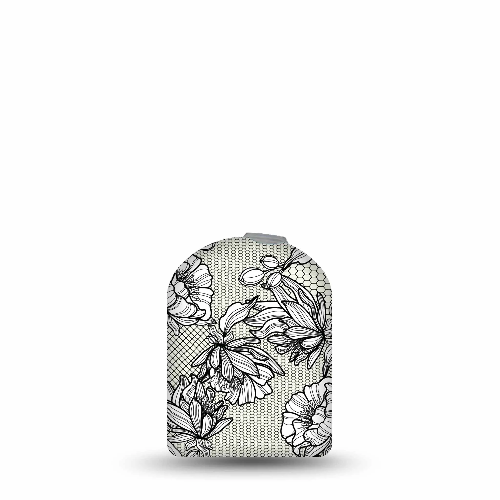 Black Lace Pod Center Sticker