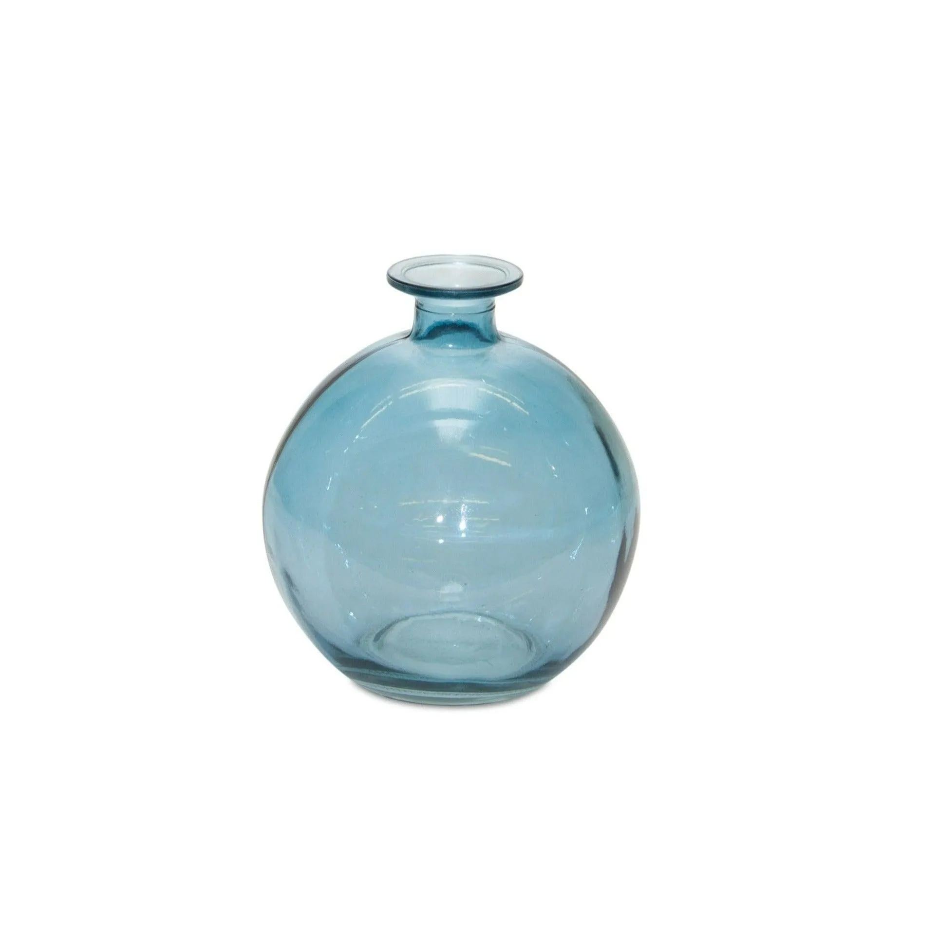 Blue Glass Table Vases - Set of 2