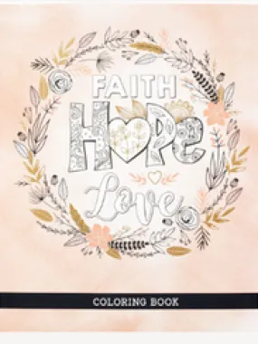 Book Coloring Faith Hope Love Clr043