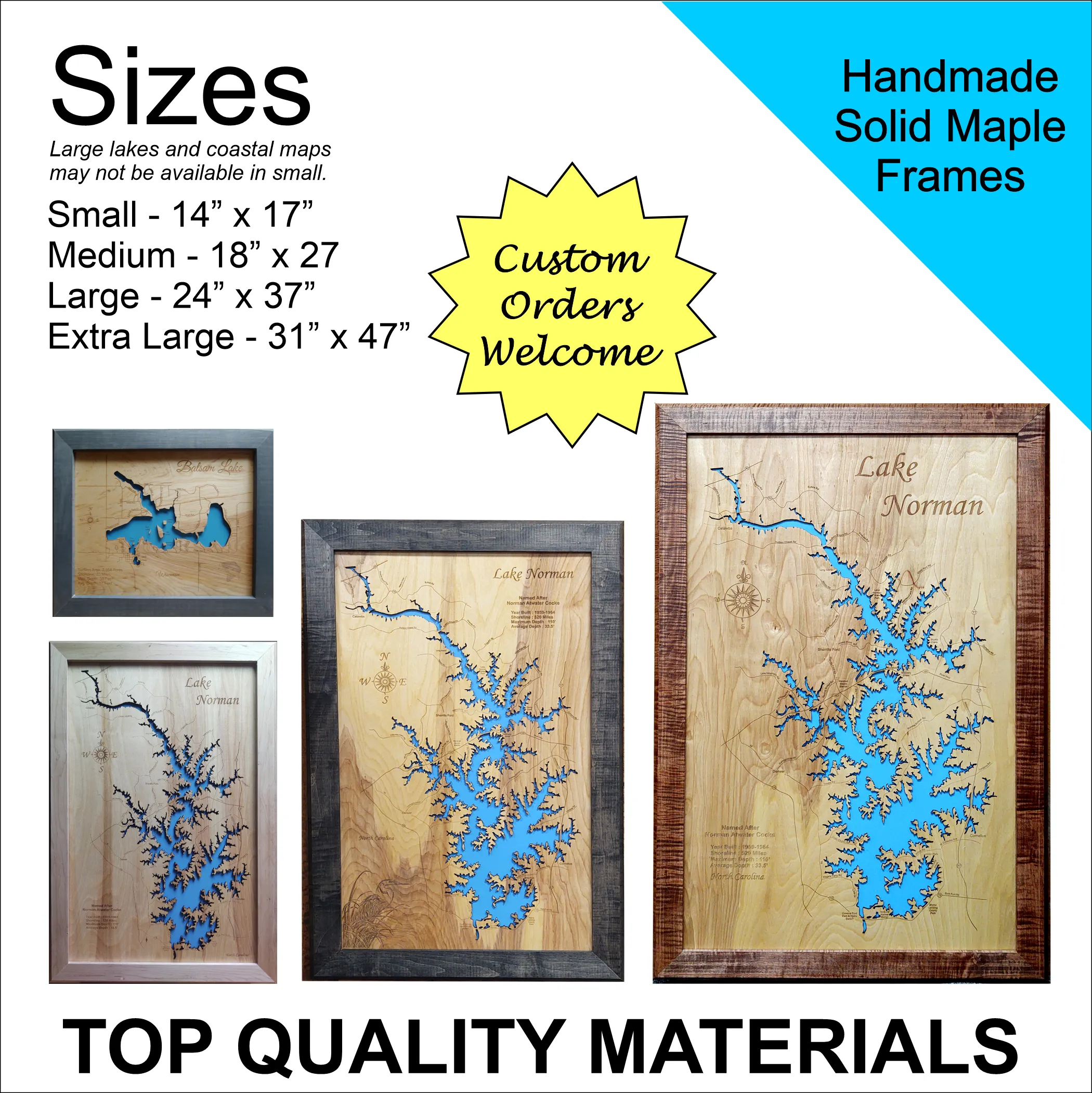 Buffalo River, Tennessee - Laser Cut Wood Map