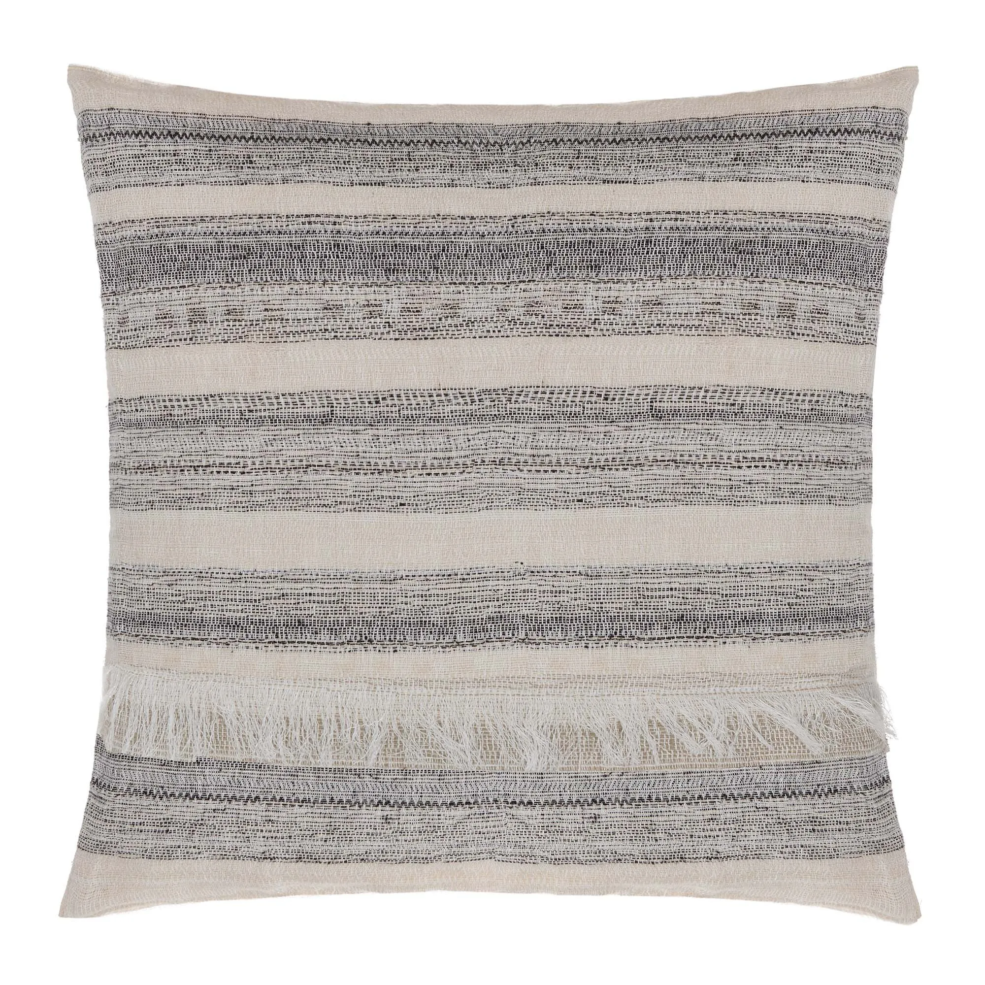 Bundi Linen Blanket [Black/Cream]