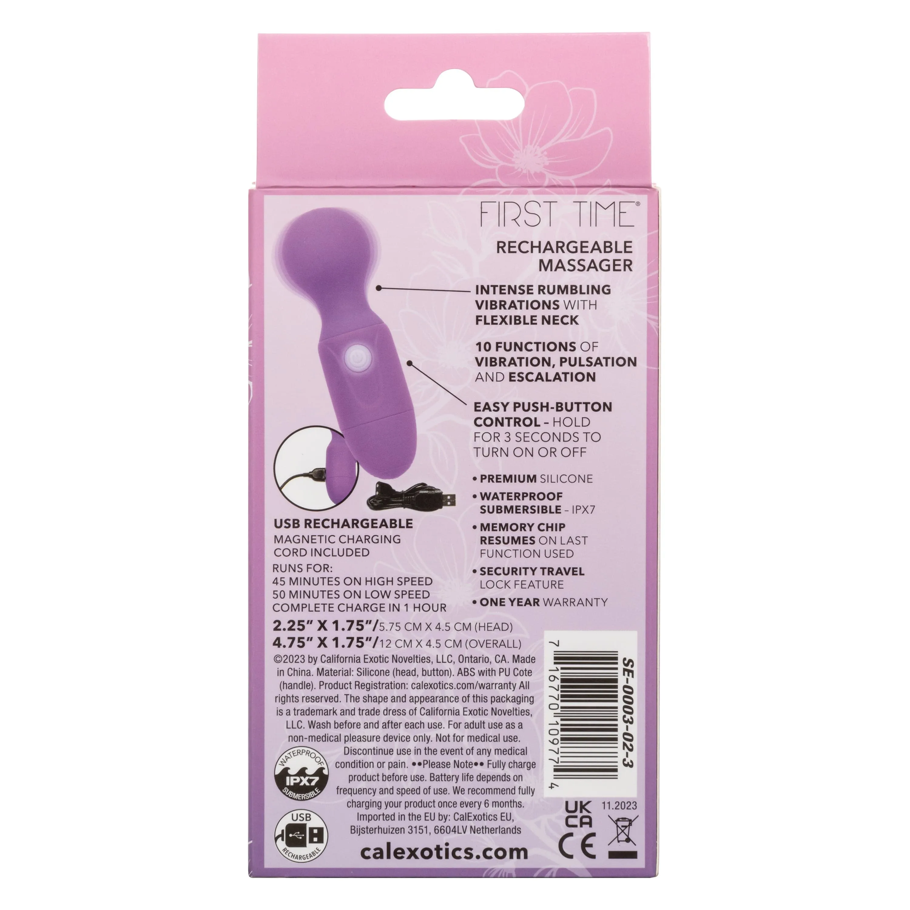 California Exotics - First Time Rechargeable Mini Wand Massager