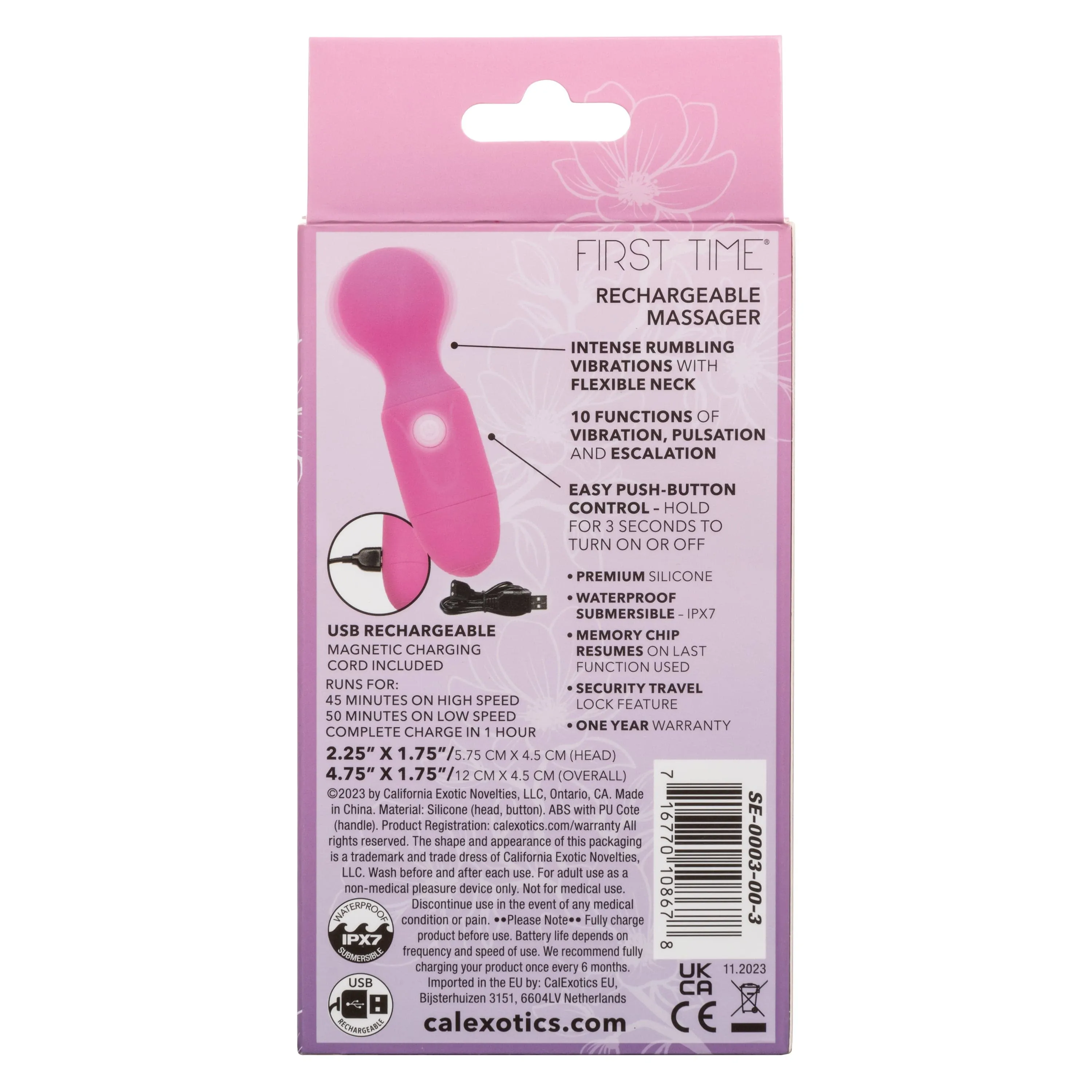 California Exotics - First Time Rechargeable Mini Wand Massager