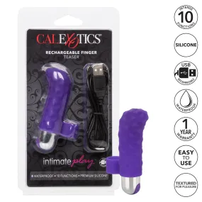 California Exotics - Intimate Play Rechargeable Finger Teaser Clit Massager (Purple)