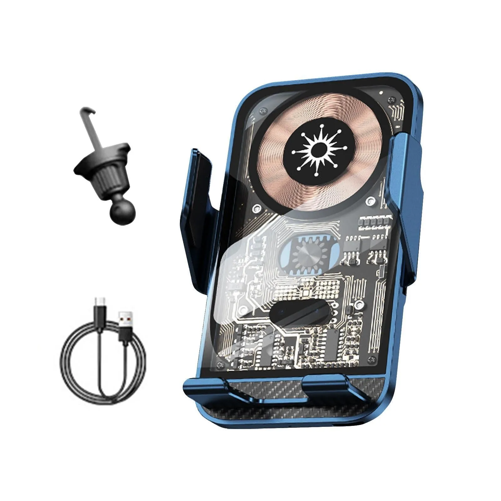 Car Phone Holder Wireless Charger Infrared Sensor Wireless