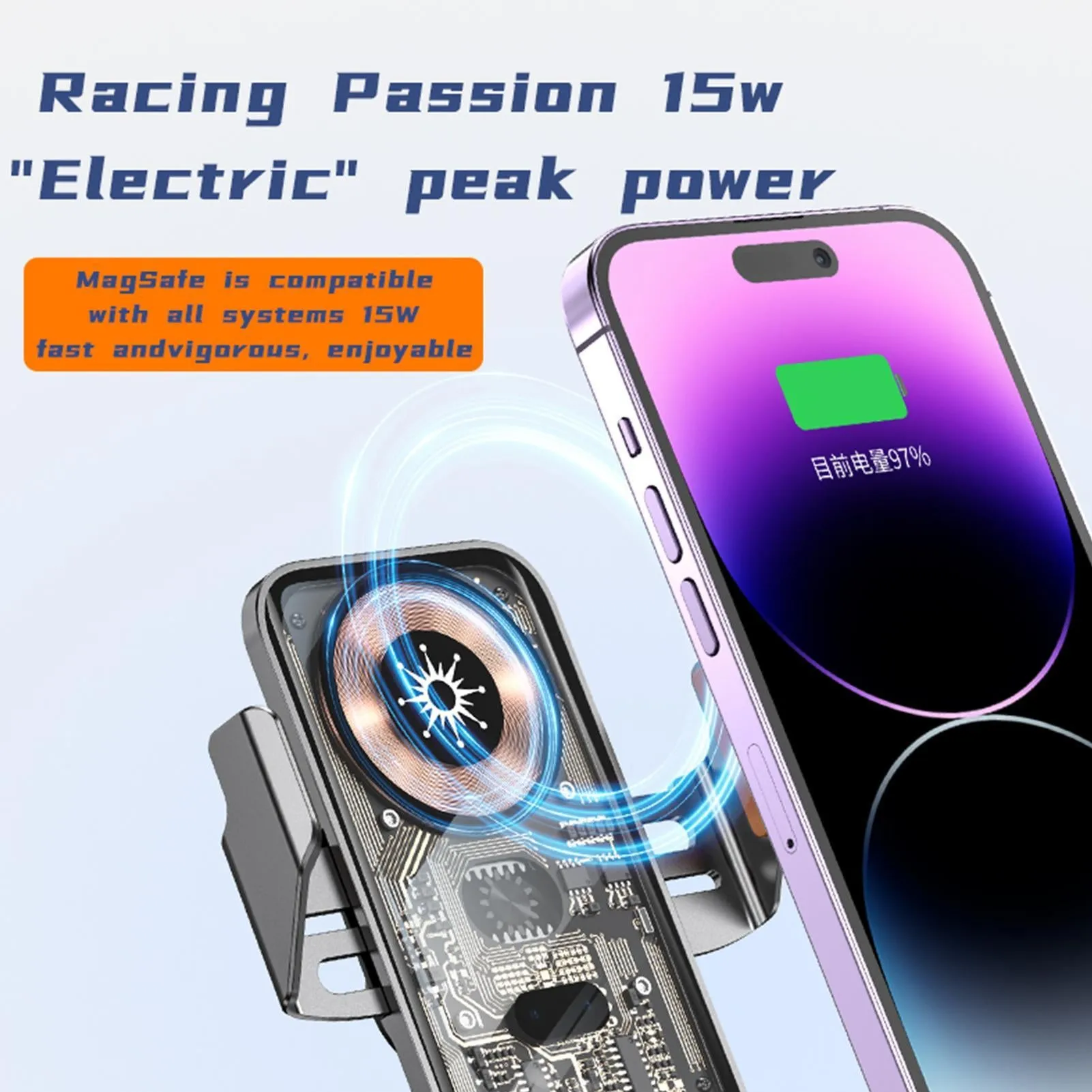Car Phone Holder Wireless Charger Infrared Sensor Wireless
