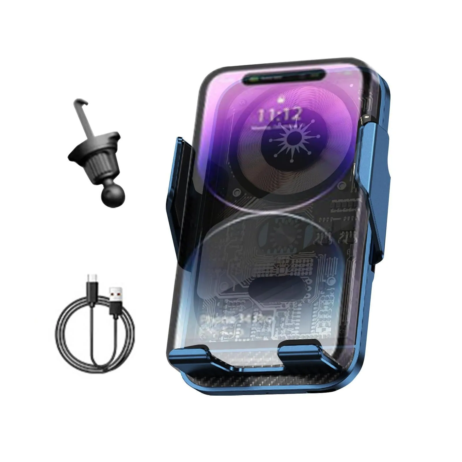 Car Phone Holder Wireless Charger Infrared Sensor Wireless