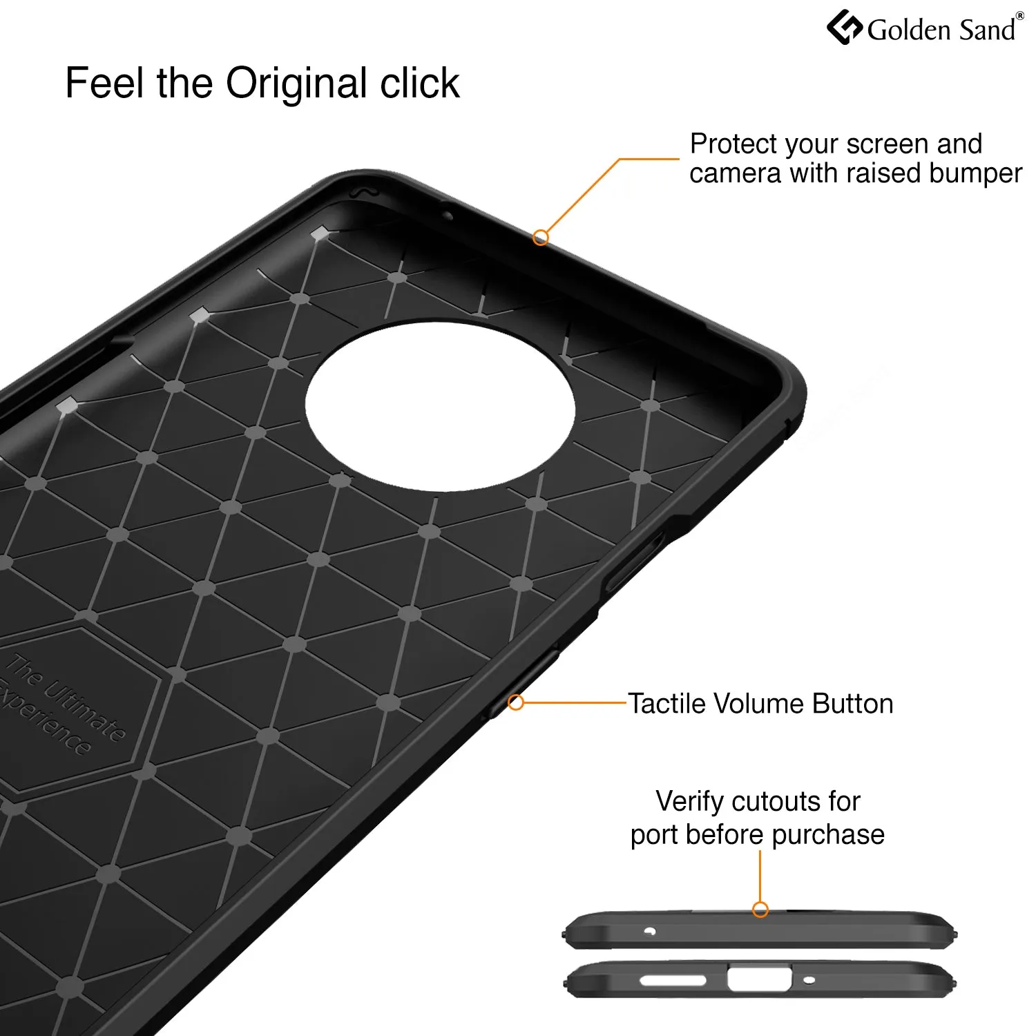 Carbon Fibre Series Shockproof Armor Back Cover for One Plus 7T 6.5 inch, Black