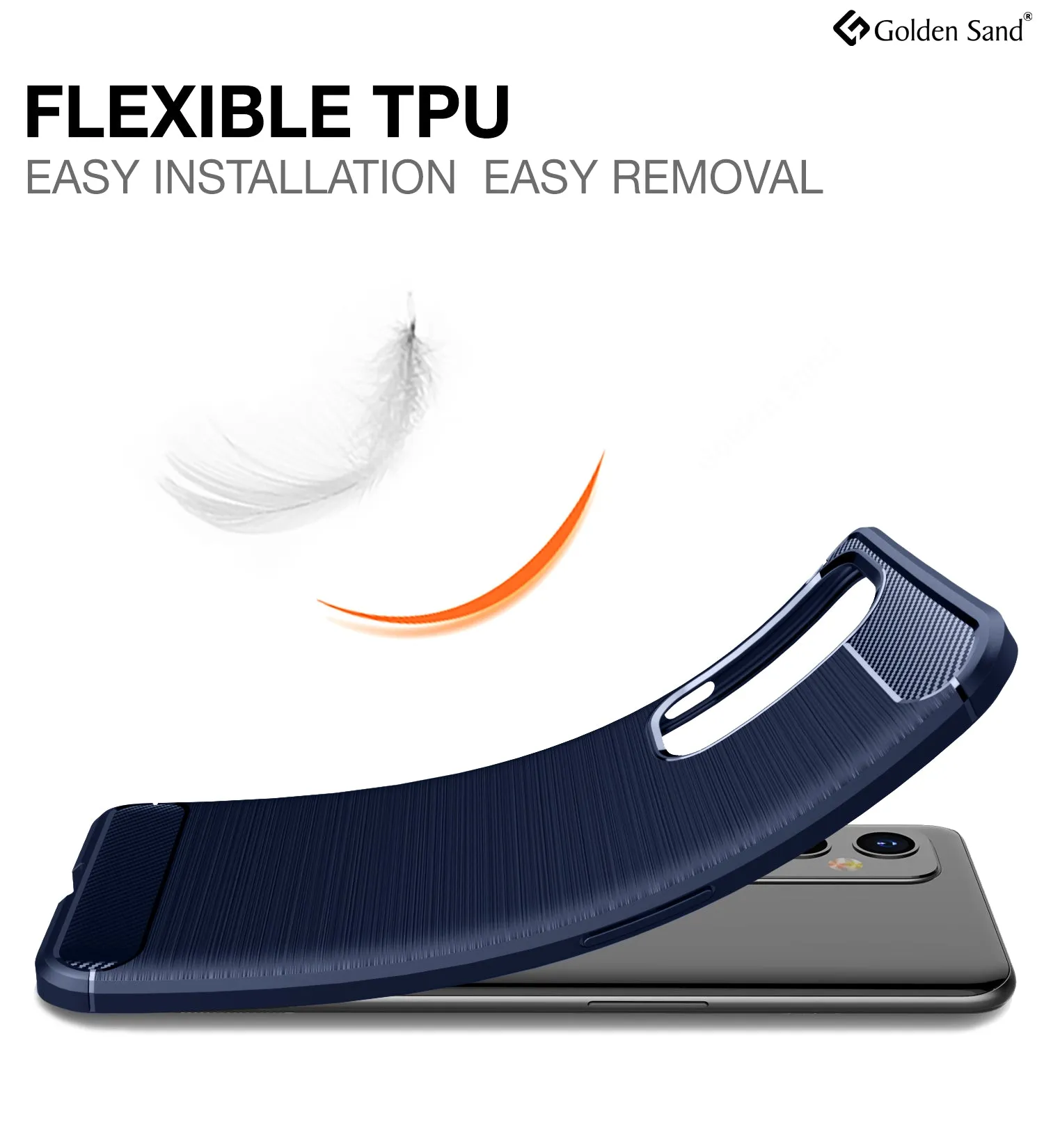 Carbon Fibre Series Shockproof Armor Back Cover for OnePlus 9, 6.55 inch, Blue