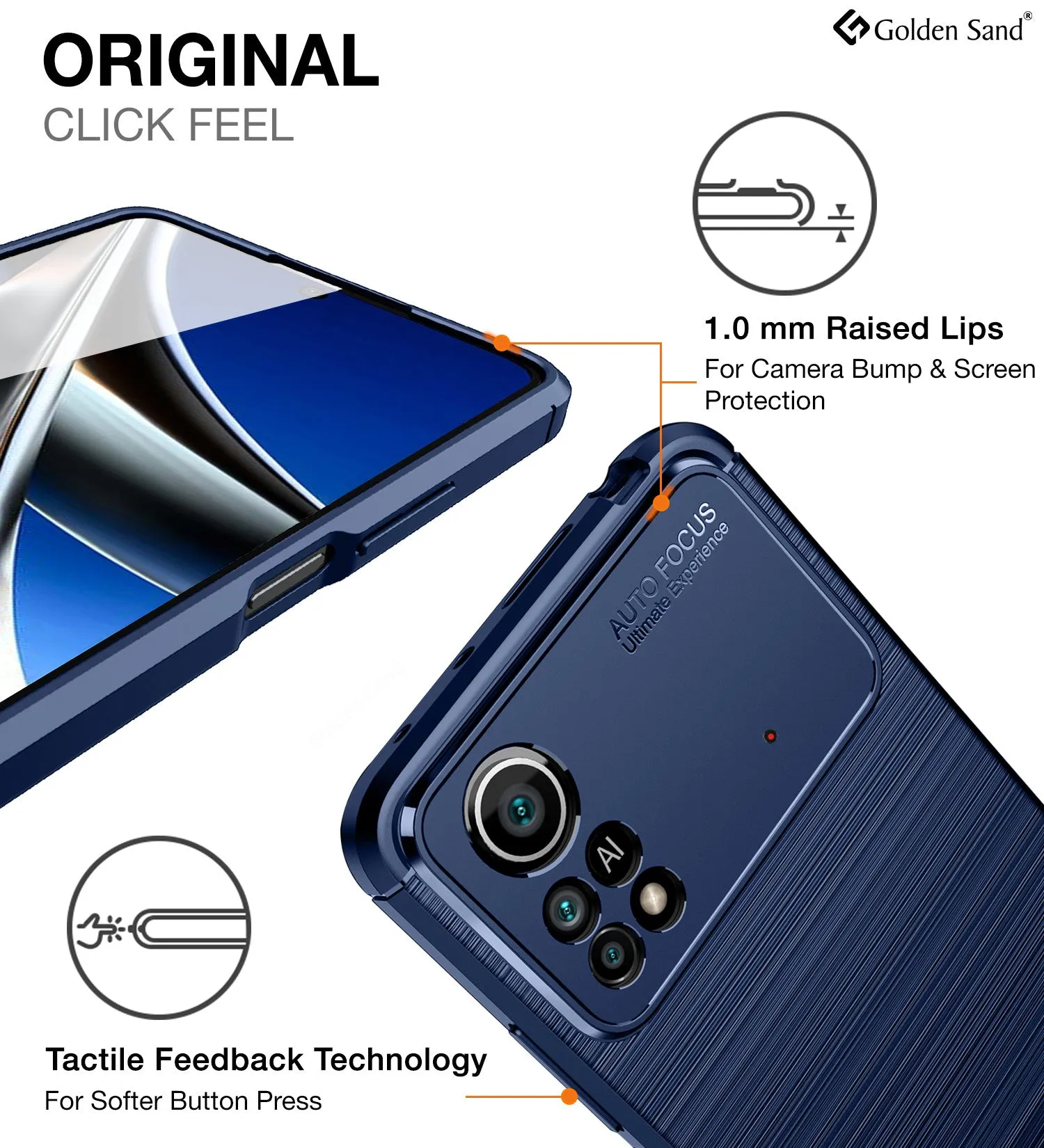 Carbon Fibre Series Shockproof Armor Back Cover for POCO X4 Pro 5G, 6.67 inch, Blue