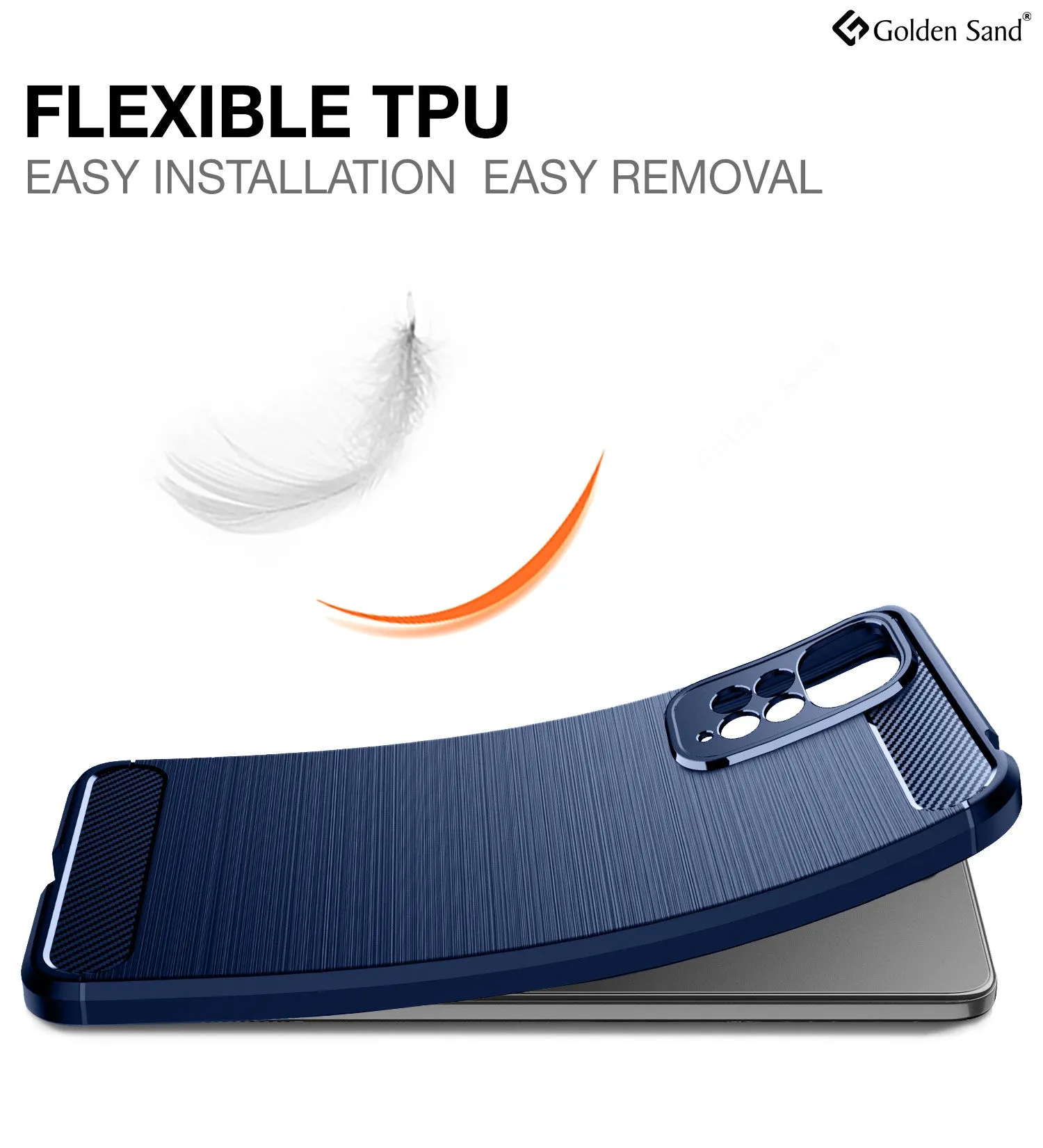 Carbon Fibre Series Shockproof Armor Back Cover for Redmi Note 11 Pro 4G, Redmi Note 11 Pro  Plus 5G, 6.67 inch, Blue