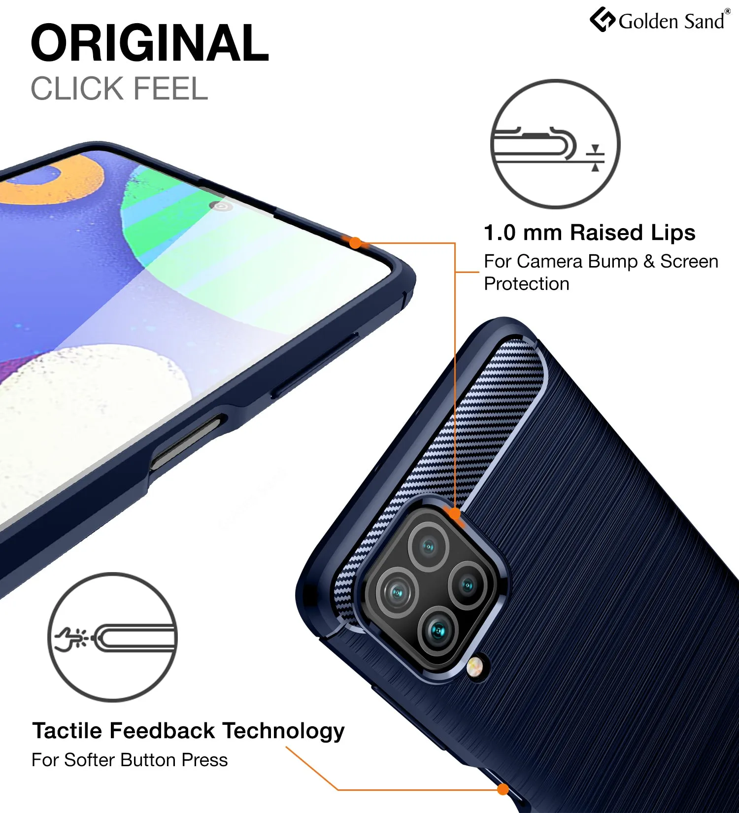 Carbon Fibre Series Shockproof Armor Back Cover for Samsung Galaxy F62, Samsung Galaxy M62, 6.7 inch, Blue